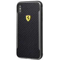 Ferrari FESPCHCI65CBBK SF Racing iPhone XS Max tok karbon hatású fekete