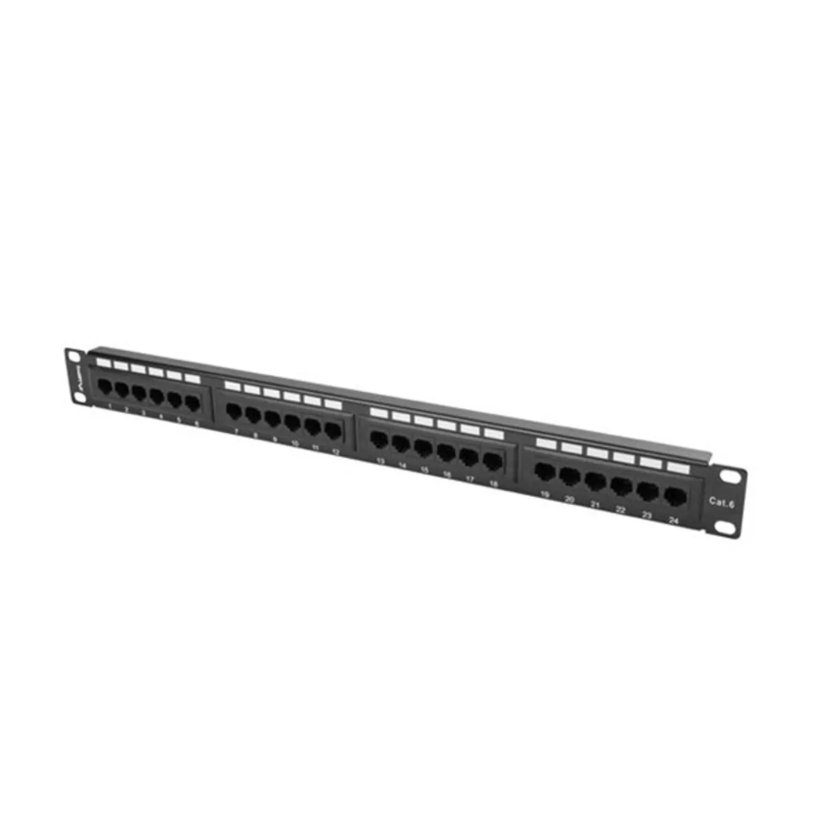 LANBERG PPU6-1024-B Patch panel 24 port 1U 19" CAT.6 fekete #3