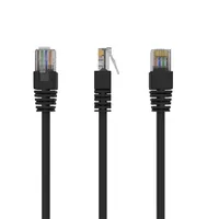 GEMBIRD PP12-0.5M/BK Cat5e patch kábel 0,5m fekete RJ45