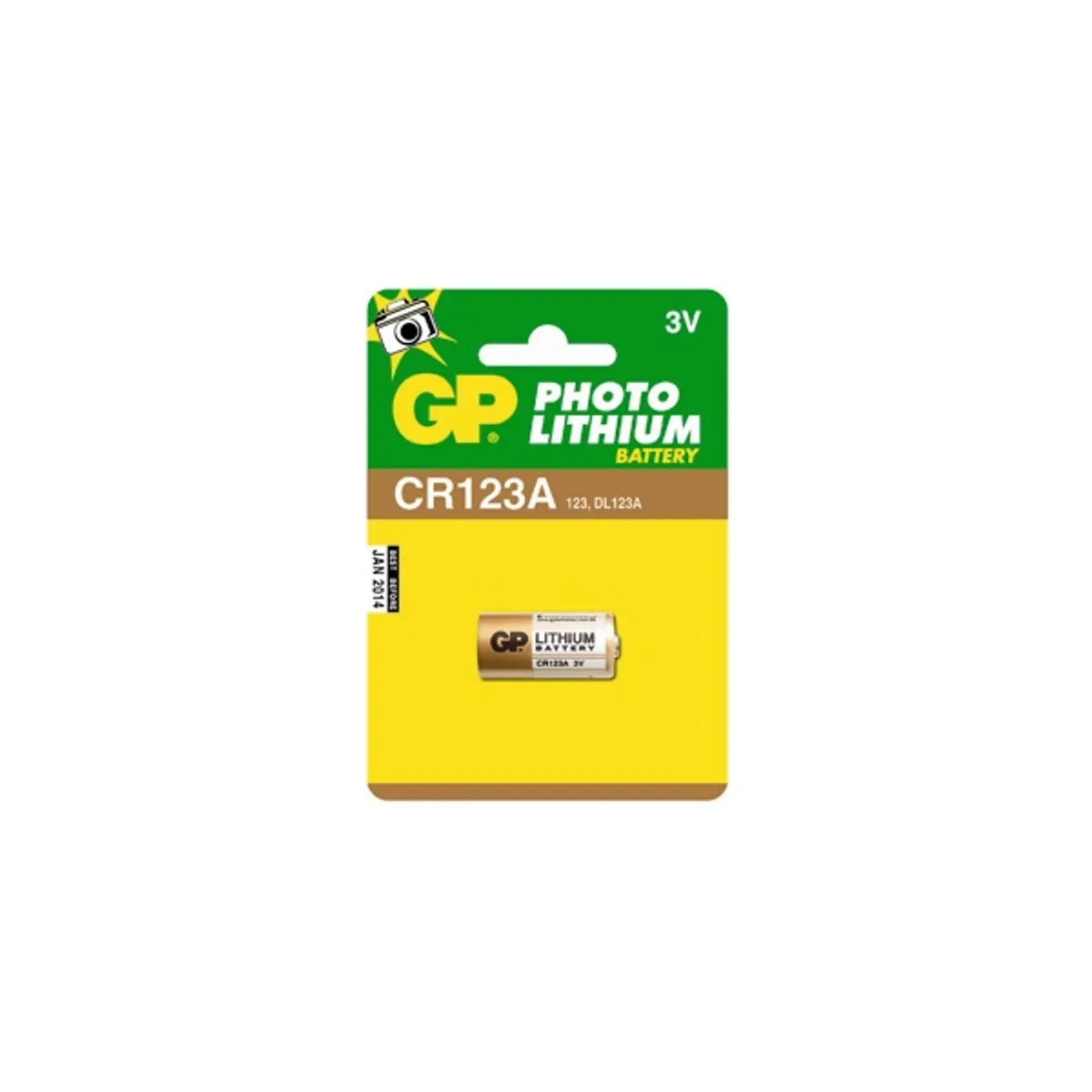 GP B1501 CR123 lítium fotó elem 1db #1