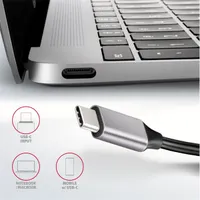 AXAGON HMC-6H4A Fekete USB-C hub 6in1 4x USB-A HDMI PD 100W 20 cm #6