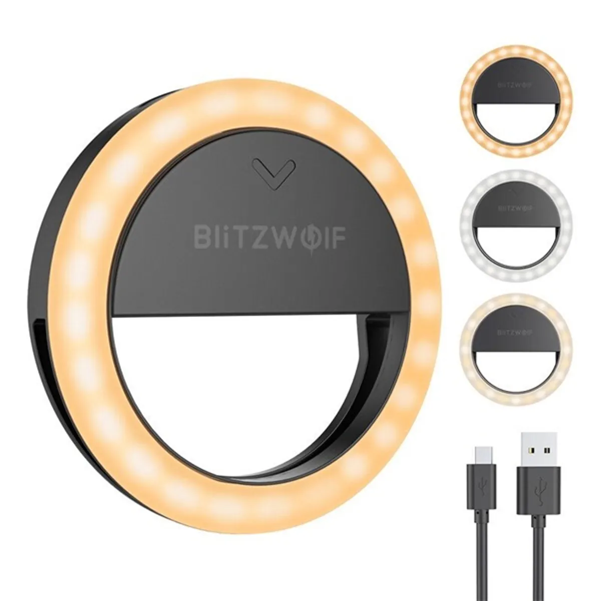 BlitzWolf BW-SL0 PRO LED gyűrűfény 90 mm 1 W #1