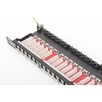 DIGITUS DN-91624S-SL-SH patch panel 24 port 0,5U 19" cat6 árnyékolt fekete #2