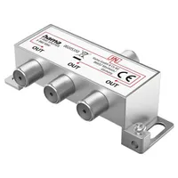 Hama 00205350 Fic 3-as SAT elosztó ezüst 3x F aljzat 75 ohm 5-862 MHz