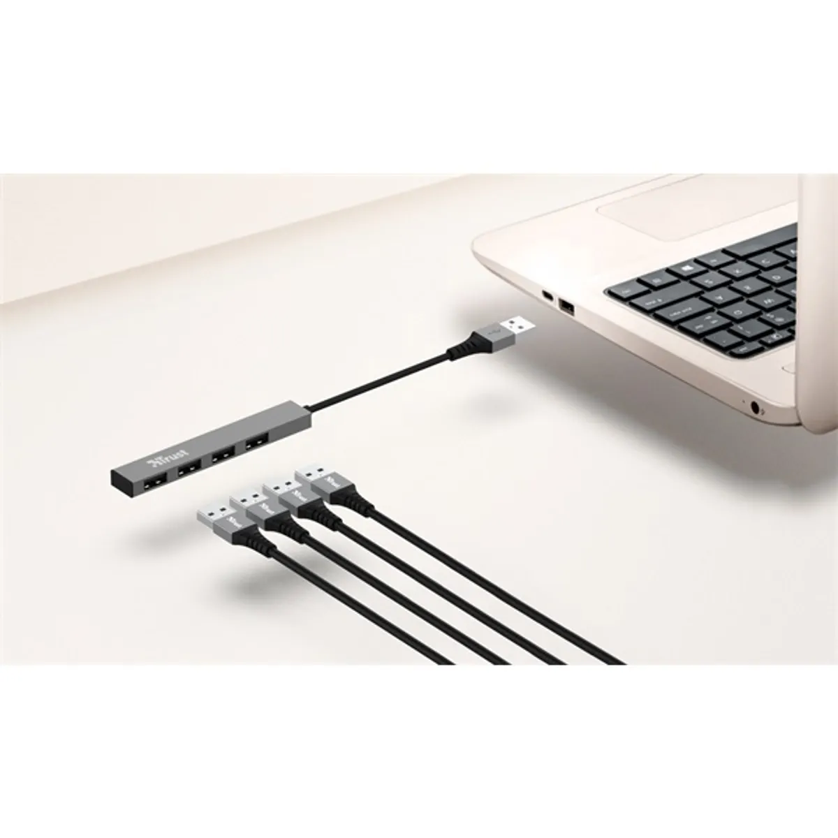 TRUST 23786 Halyx alumínium 4-portos mini USB hub USB 2.0 #6