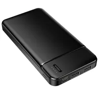 MAXLIFE TF-0022 Power Bank 10 000 mAh 5 V 2 A, 2x USB-A, USB-C és Micro USB bemenet, fekete #4