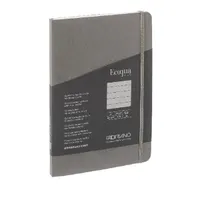 Fabriano 19621001 Ecoqua Plus antracit A5 80 lapos vonalas notesz cérnakötésű