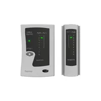 Hama 00200778 hálózati kábelteszter 8p8c RJ45 6p6c 6p4c LED kijelző 3 üzemmód 9V elem