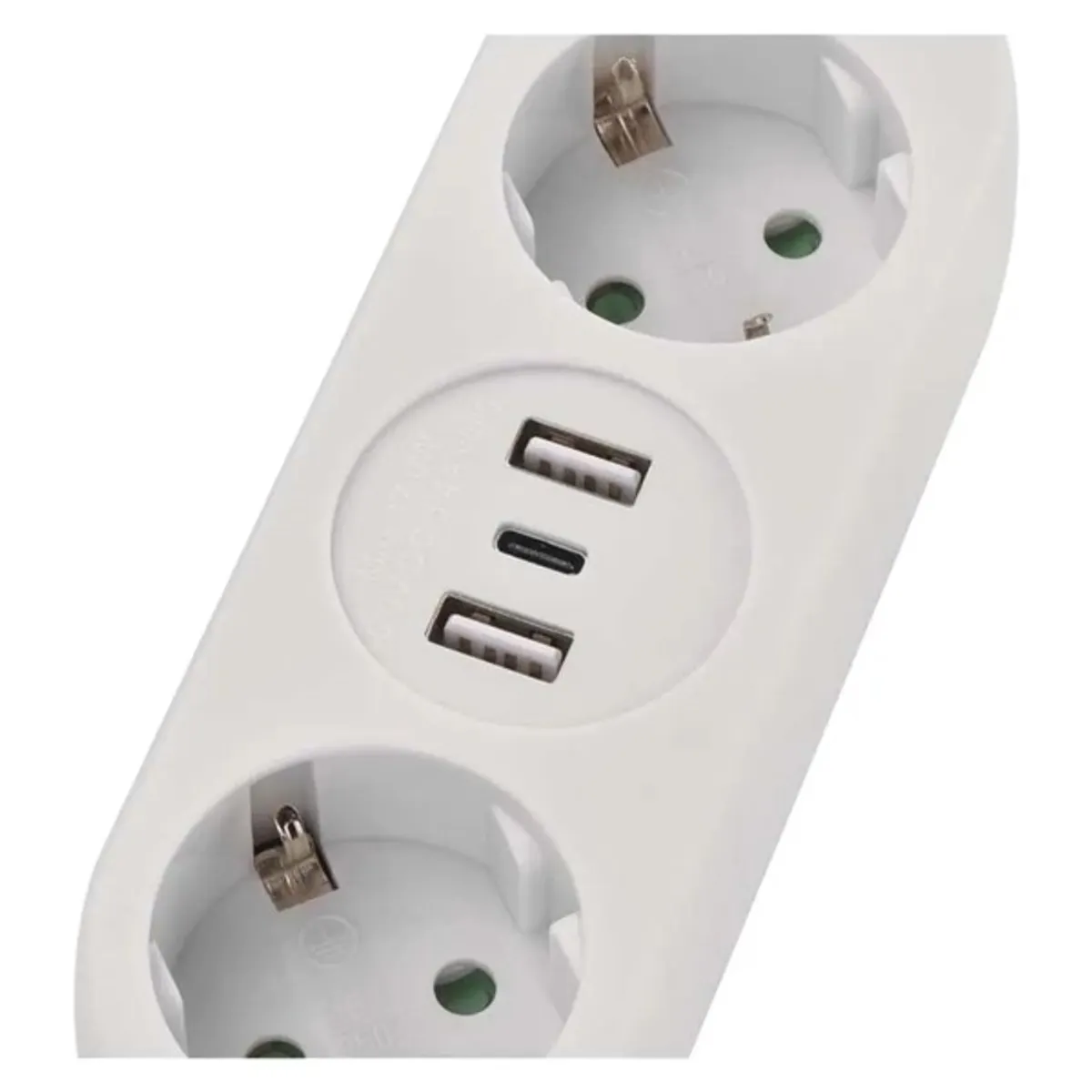 Emos P0221U Elosztó Schuko 1x USB-C 2x USB-A 150 cm fehér #2