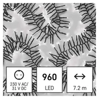 Emos D4BC05 süni LED karácsonyi fényfüzér 7,2 m IP44 beltéri és kültéri 960 LED #2
