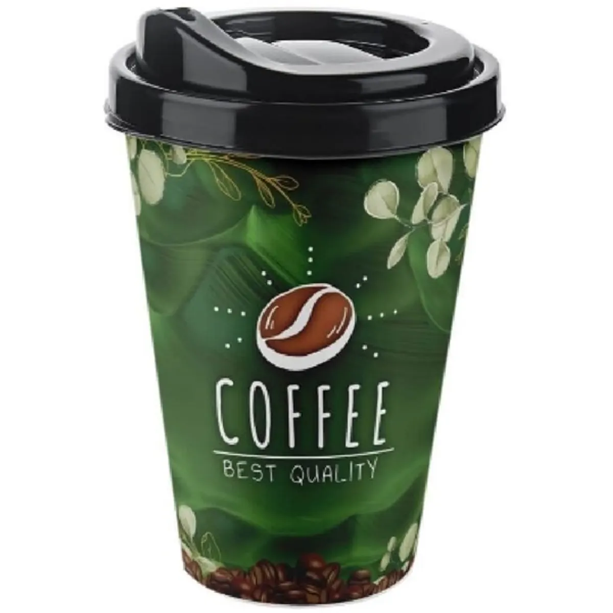 TITIZ AP-9122 IRIS COFFEE CUP műanyag pohár 400 ml tetővel többszínű #2