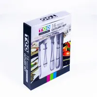 TOO KT-402 S Spark 16 db-os evőeszköz készlet rozsdamentes acél ezüst #3