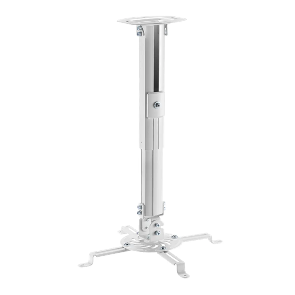 Stell 35061873 Kivetítőkonzol acél fehér 15 kg forgatható mennyezeti 360 fok billenthető 15 fok #1