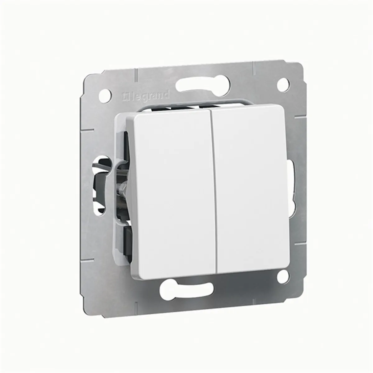 Legrand 773608 Cariva kettős váltókapcsoló 10A fehér IP20 rugós bekötéssel #1