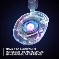 STEELSERIES 61521 Arctis Nova Pro Wireless Bluetooth gamer fejhallgató 12 m 40 mm 38 ohm 10-22000 Hz 100-6500 Hz 22 óra zajcsökkentő mikrofon balos #7