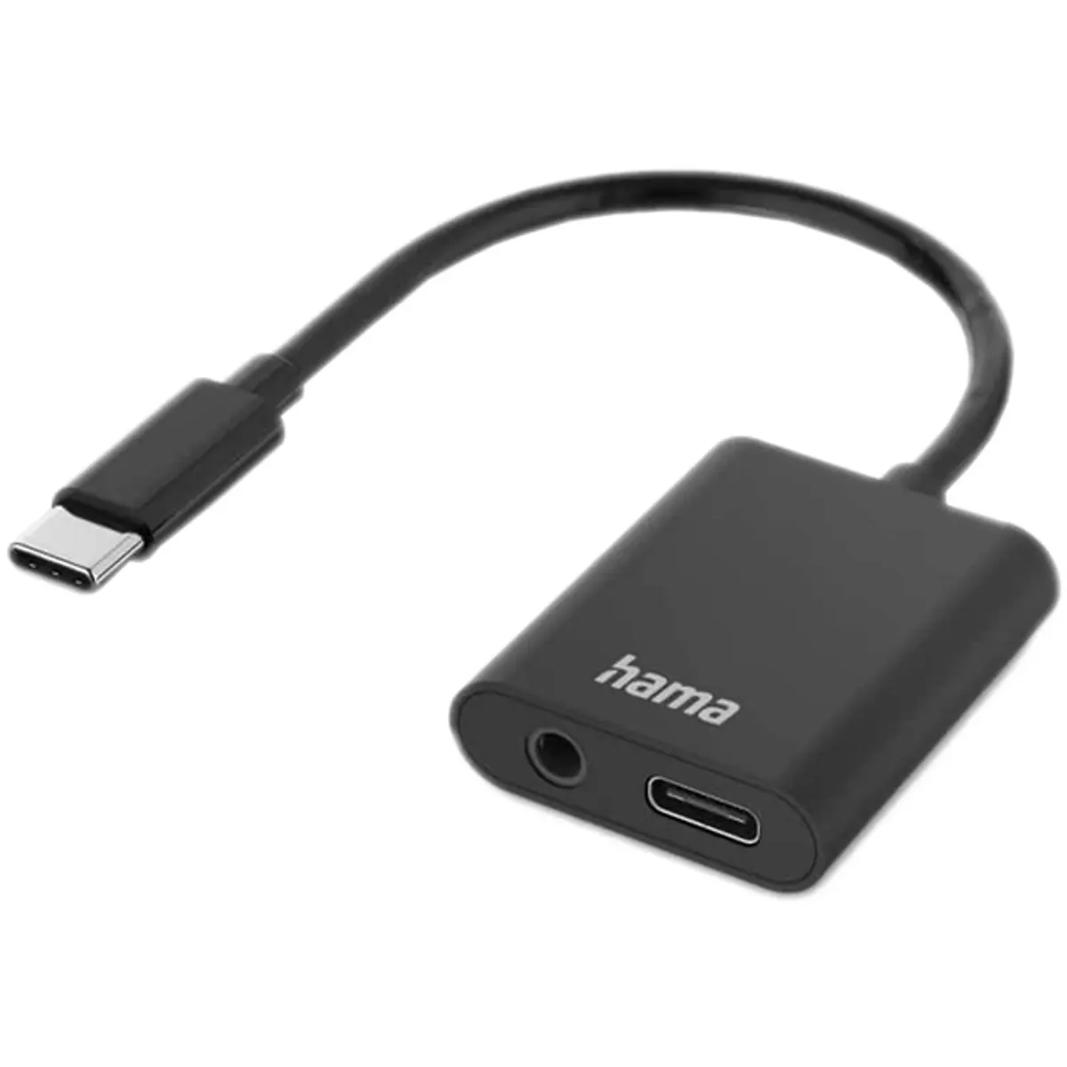 Hama 00201534 2in1 USB-C - 3,5 mm jack és USB-C adapter fekete #1