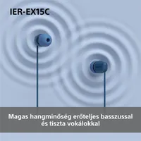 Sony IEREX15CL.CE7 USB Type-C vezetékes mikrofonos fülhallgató kék 120 cm #5