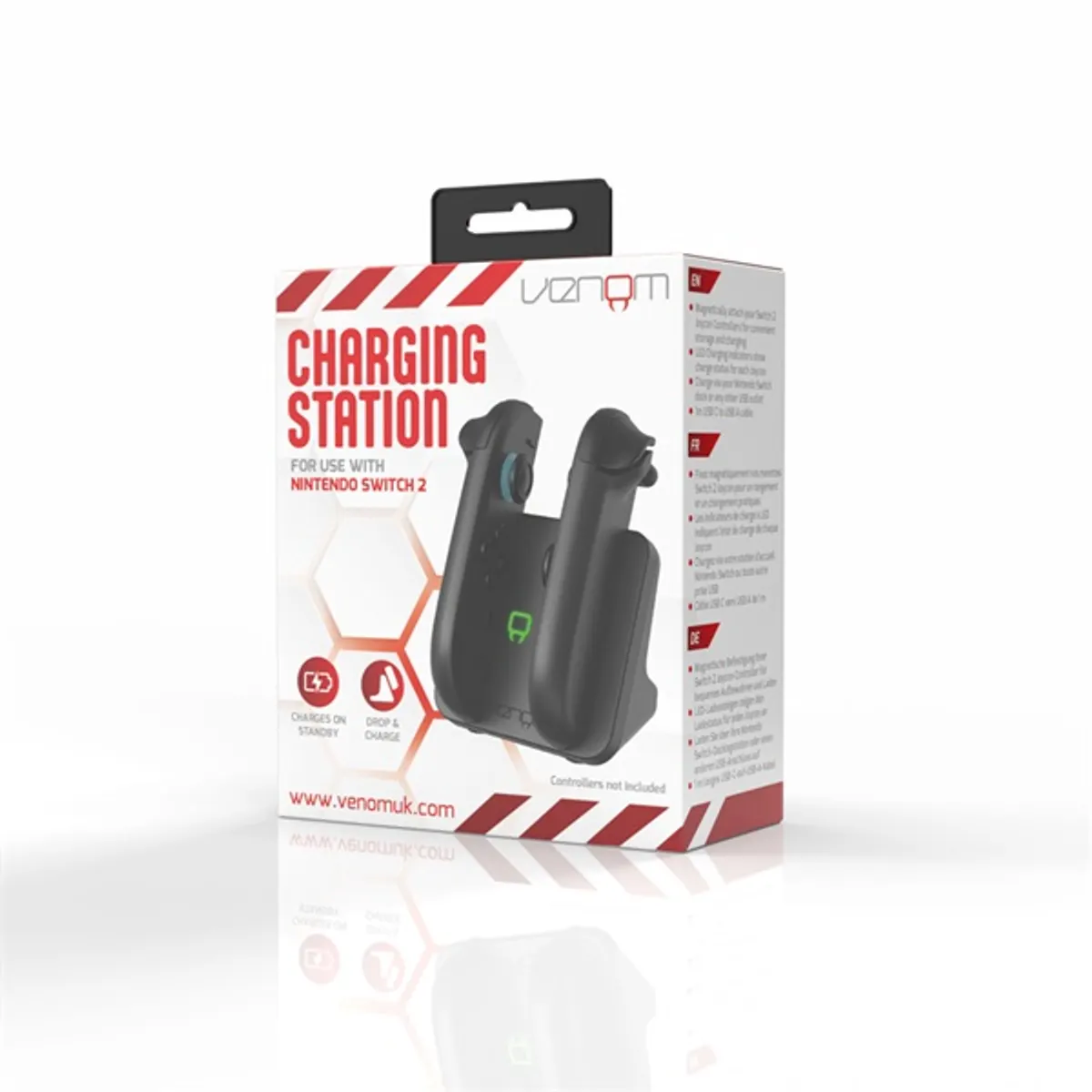 Venom VS4932 Joy-Con töltőállomás fekete asztalra helyezhető Switch 2 kompatibilis LED töltésjelző #8