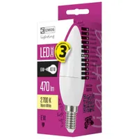 Emos ZQ3220 Classic gyertya E14 6W 470lm meleg fehér 2700K #2