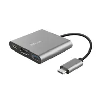 Trust 23772 Dalyx 3-in-1 USB-C Multiport Adapter HDMI USB-C PD USB-A