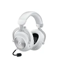 LOGITECH 981-001269 Pro X 2 Lightspeed grafén 50 mm hangszórók, fehér, 50 óra, 30 m, Bluetooth, USB, 3,5 mm