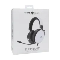 WHITE SHARK WS GH-2540W ELEPHANT vezetékes gamer headset fehér 50 mm meghajtó 3,5 mm 180 cm kábel mikrofon bal #5