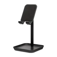 Kikkerland US216-BK telefontartó állvány ABS alumínium szilikon fekete 10,4 x 10,4 x 18,5 cm