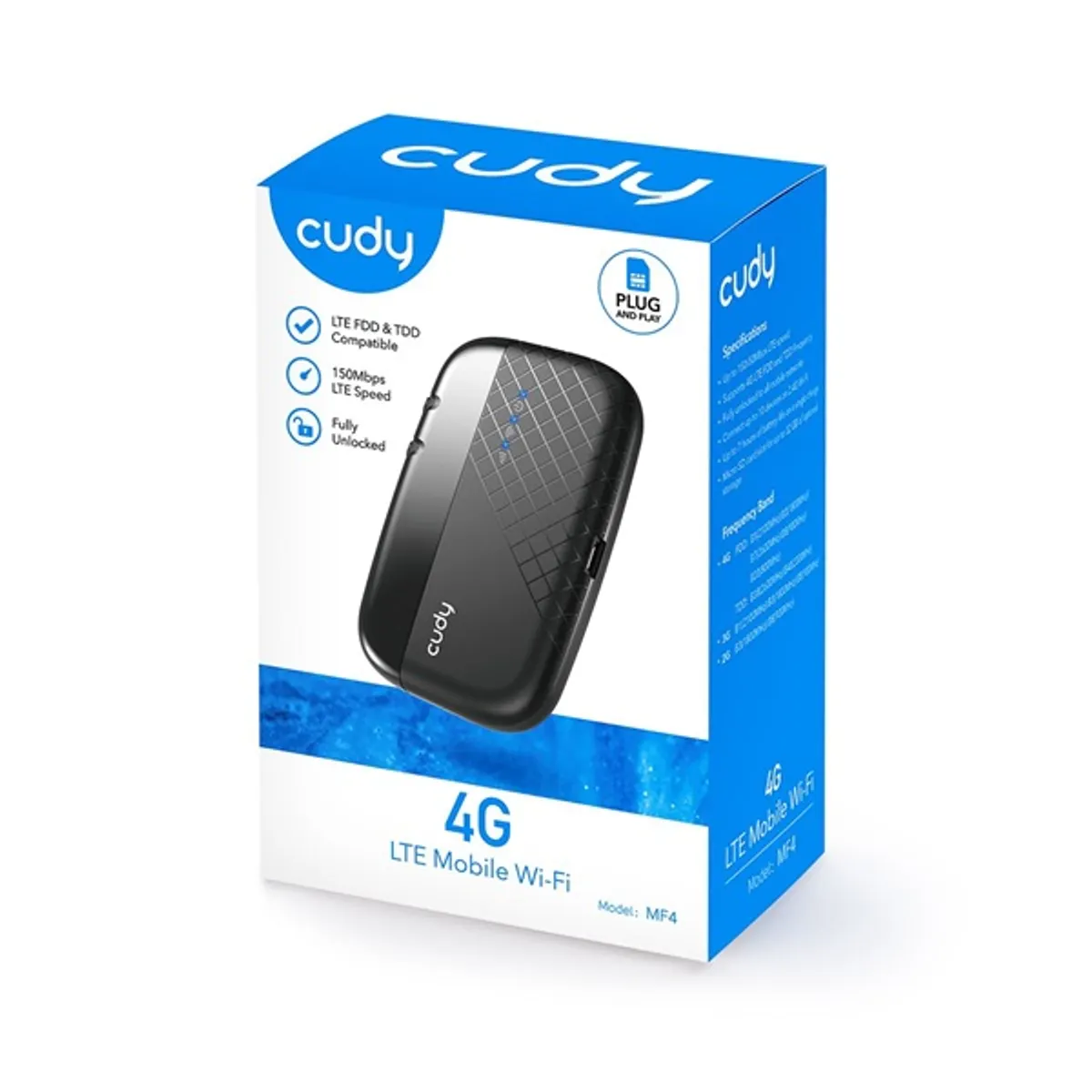 Cudy 00218100 MF4 4G LTE mobil WiFi 150 Mbps USB SIM kártyát fogad 11 eszköz #6