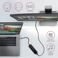 AXAGON HMC-6H4A Fekete USB-C hub 6in1 4x USB-A HDMI PD 100W 20 cm #3