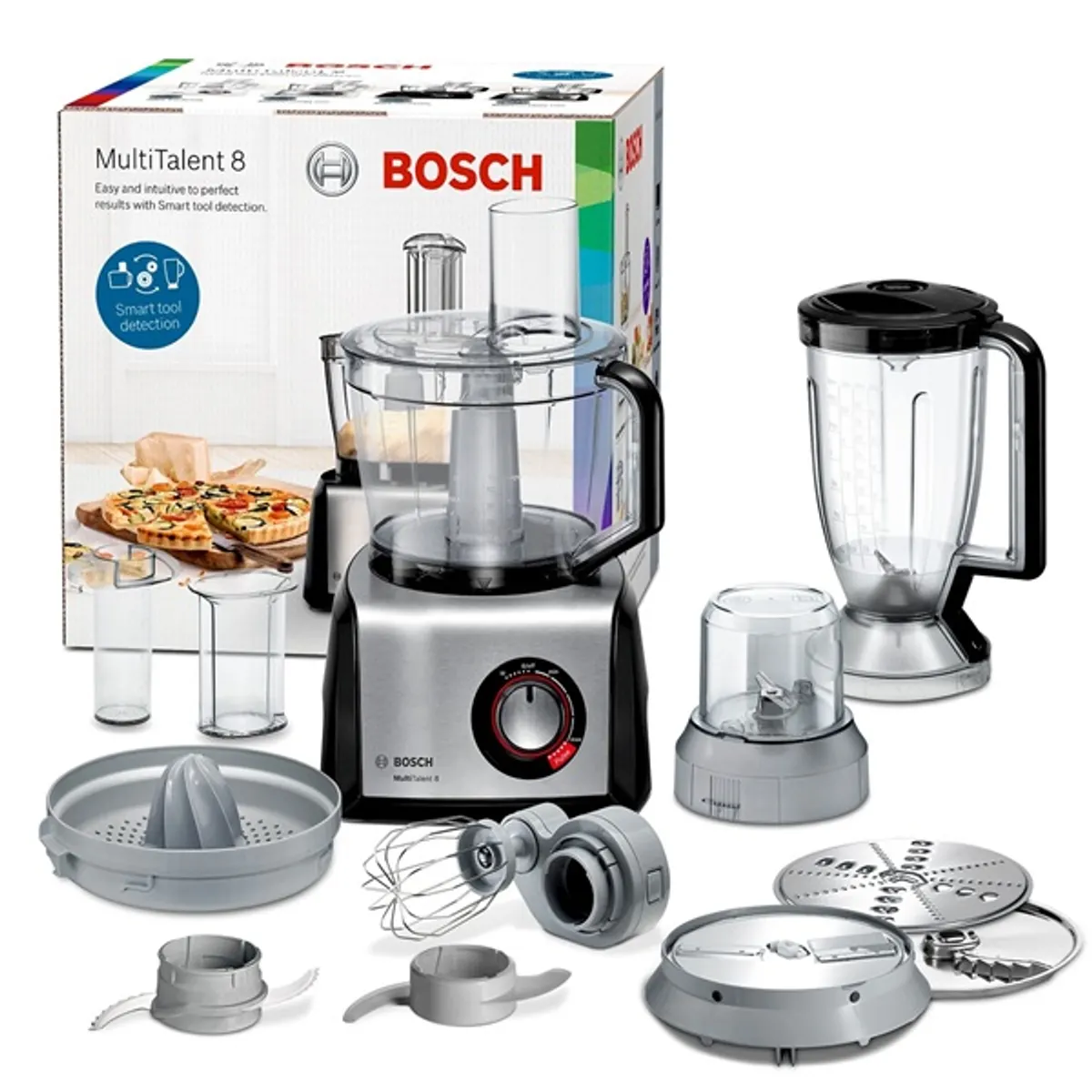 Bosch MC812M844 kompakt konyhai robotgép fekete 1250 W 3,9 l keverőtál #1