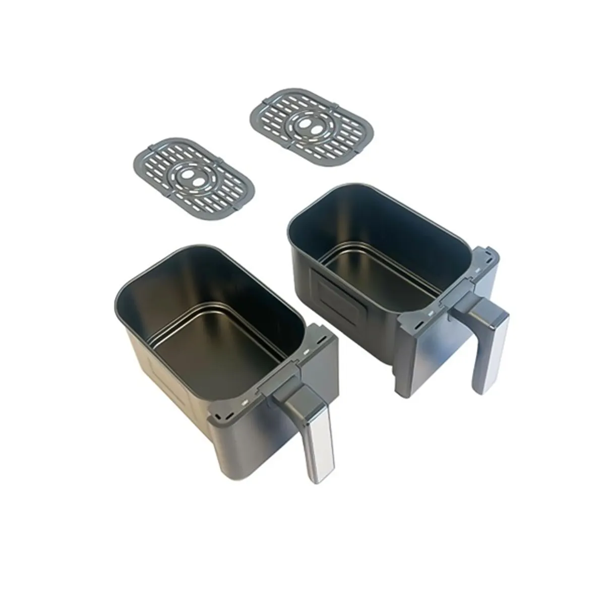 Hausberg HB-2373NG dupla kosaras forrólevegős sütő 8,4 L 2400 W fekete érintőképernyő #2