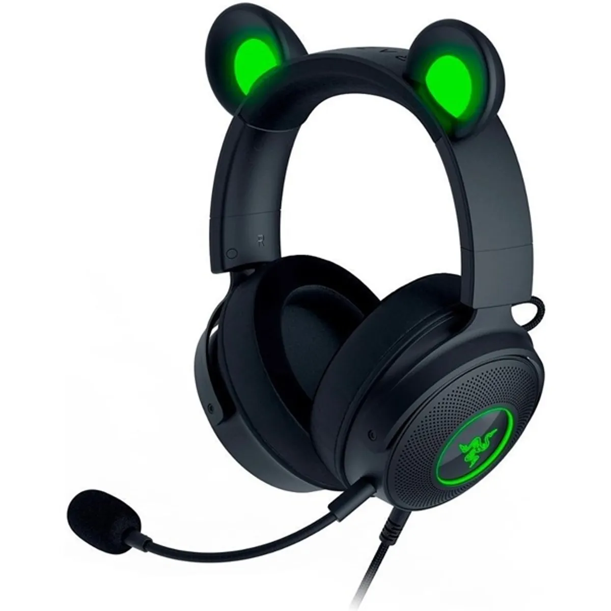 Razer RZ04-04510100-R3M1 Kraken Kitty V2 Pro 2.0 headset fekete USB hangerő szabályzó bal mikrofon 50 mm #1