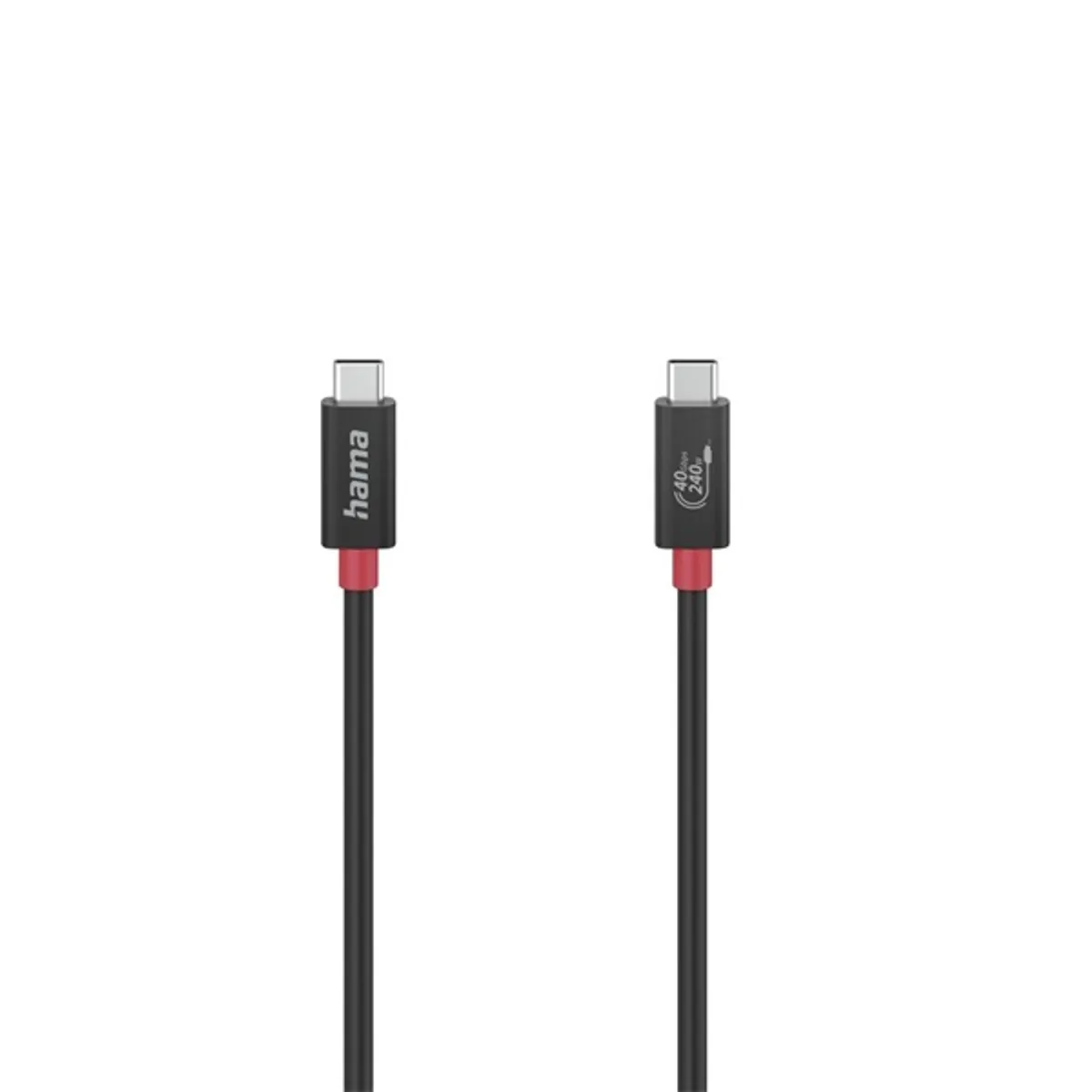 Hama 00200779 FIC USB-C kábel USB 4.0 Gen3 Type-C - Type-C 1 m PD 240 W 5 A Dupla árnyékolás #1