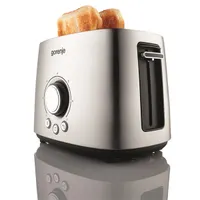 Gorenje 565728 T1000E 2 szelet rozsdamentes acél 1000 W morzsatálca kiolvasztás melegítés 7 pirítási fokozat #3