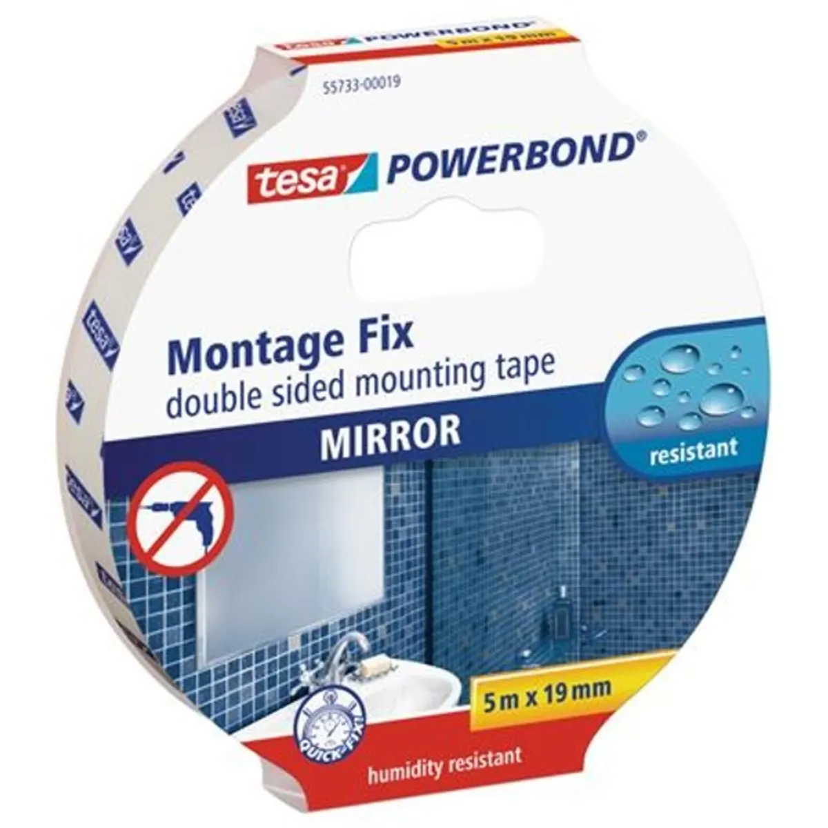 Tesa 55733-00019-04 Montázsszalag 5mx19 mm tükörragasztós #1