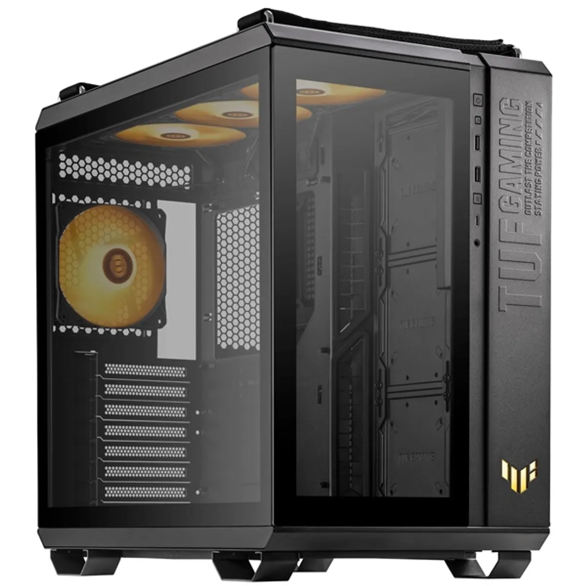 ASUS 90DC0090-B19010 GT502 PLUS fekete ATX 4 beépített ventilátor USB 3.0 fejhallgató csatlakozó #3