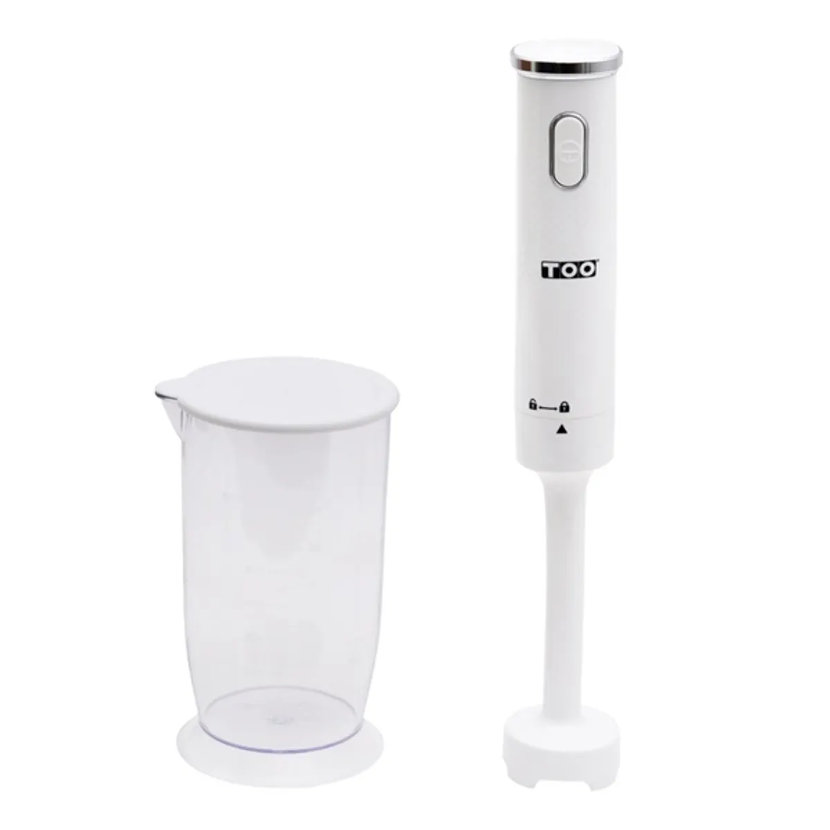 TOO HB-200-112-W-S Botmixer fehér 200 W 700 ml műanyag keverőtál 120 cm rozsdamentes acél kés #1