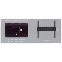Meliconi 580467 Flatstyle FS400 VESA 400 TV fali konzol fekete #3