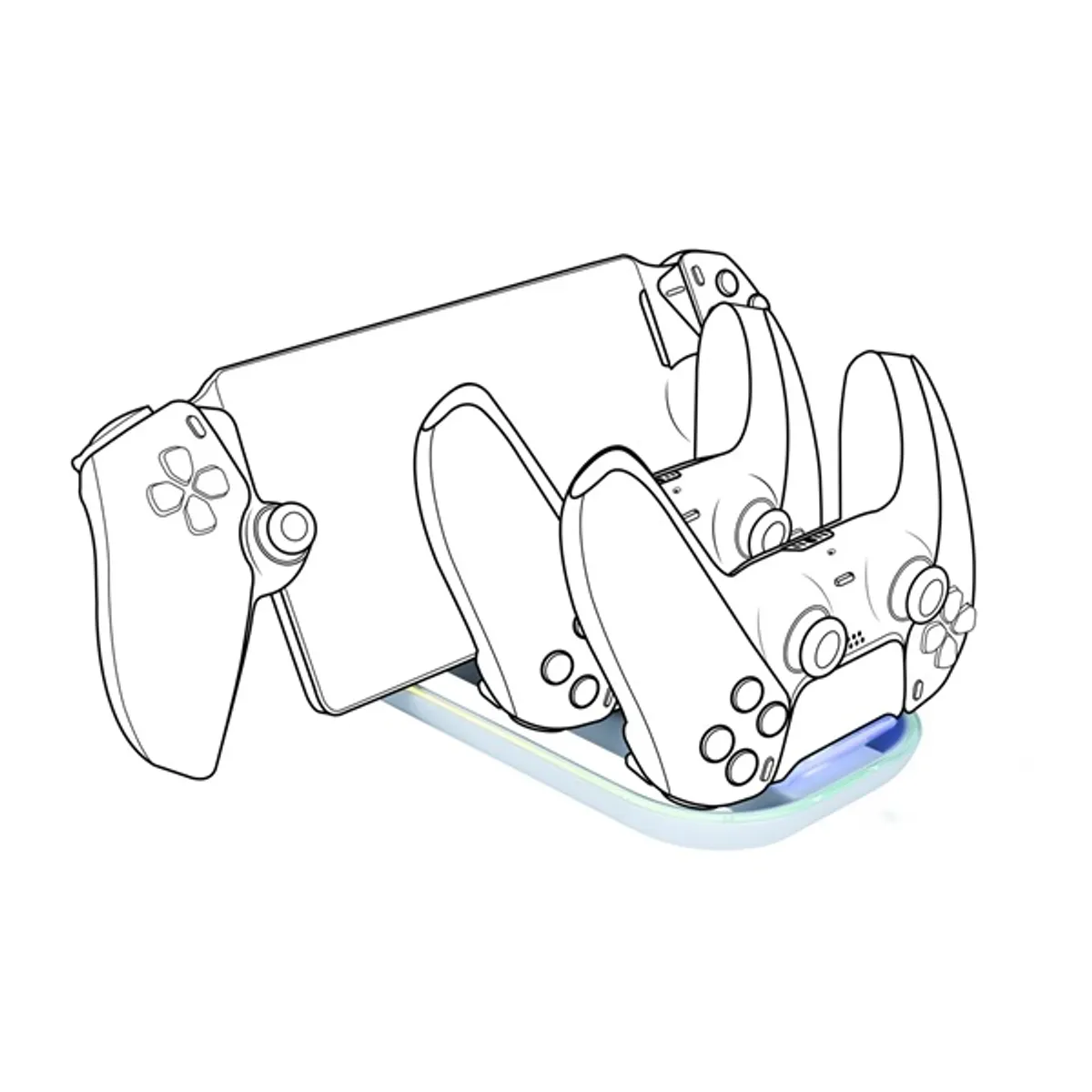 Nacon 2809191 PS Portal töltőállomás Fehér PlayStation Portal és DualSense kontroller kompatibilitás #1