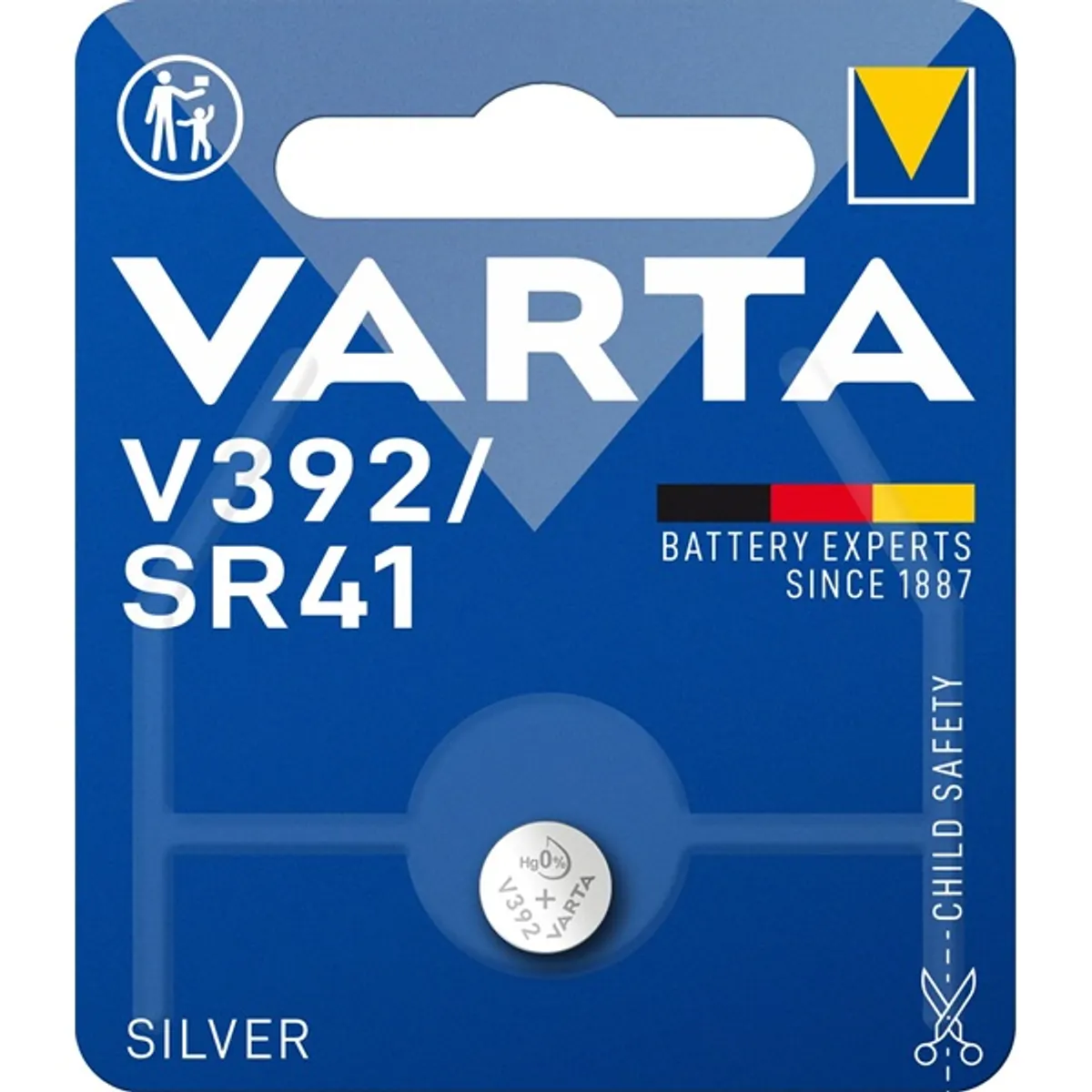 VARTA 392101401 V392 sr41 gombelem ezüst-oxid 1db #2