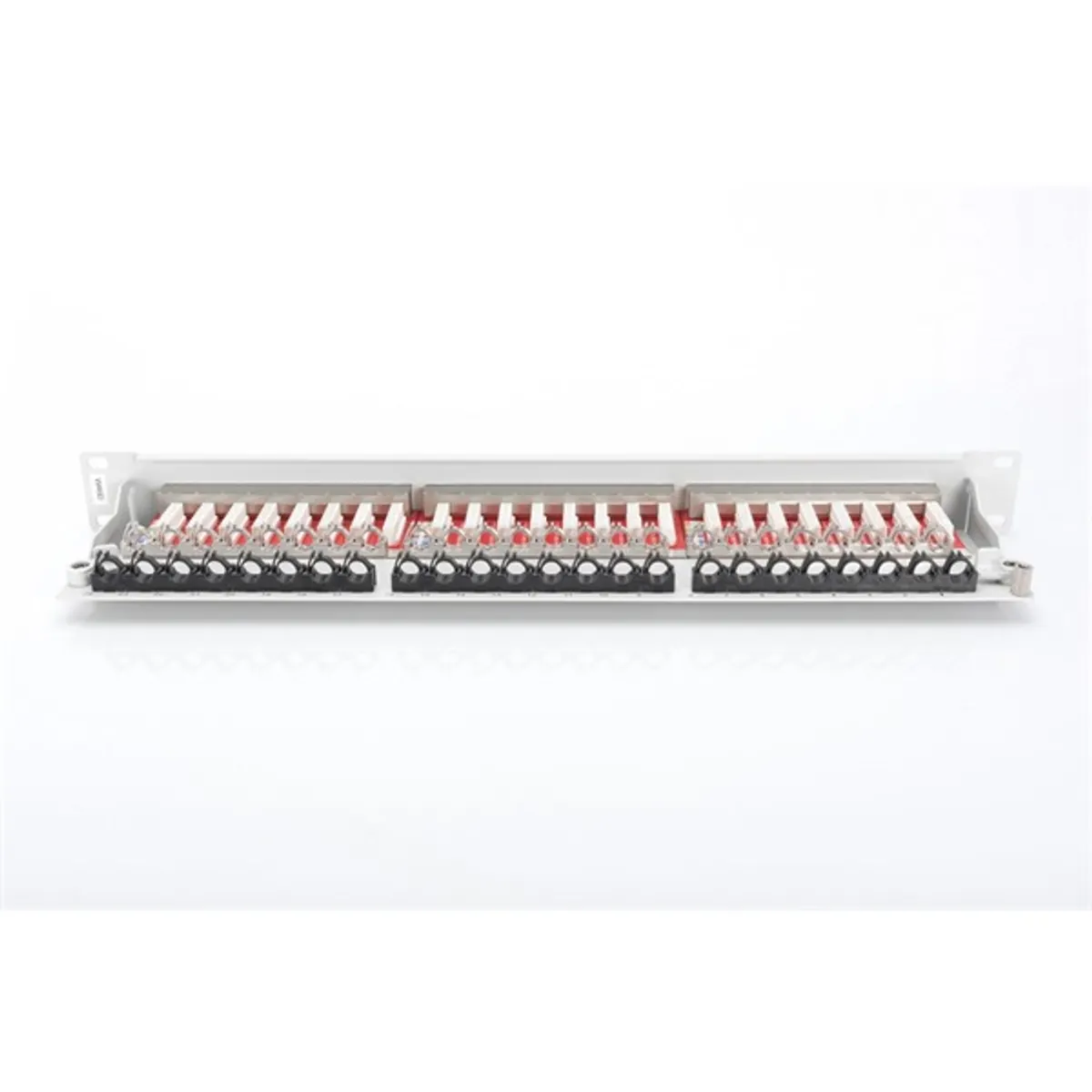 DIGITUS DN-91624S-EA patch panel 24 port 1U 19" CAT6A árnyékolt szürke #4