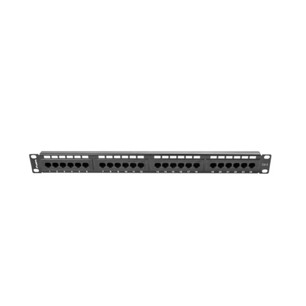 LANBERG PPU6-1024-B Patch panel 24 port 1U 19" CAT.6 fekete #1