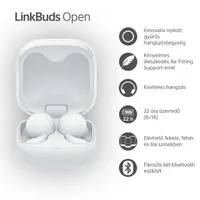 Sony WFL910W.CE7 LinkBuds Open 11 mm gyűrűs hangszóró IPX4 Bluetooth 8 óra #6