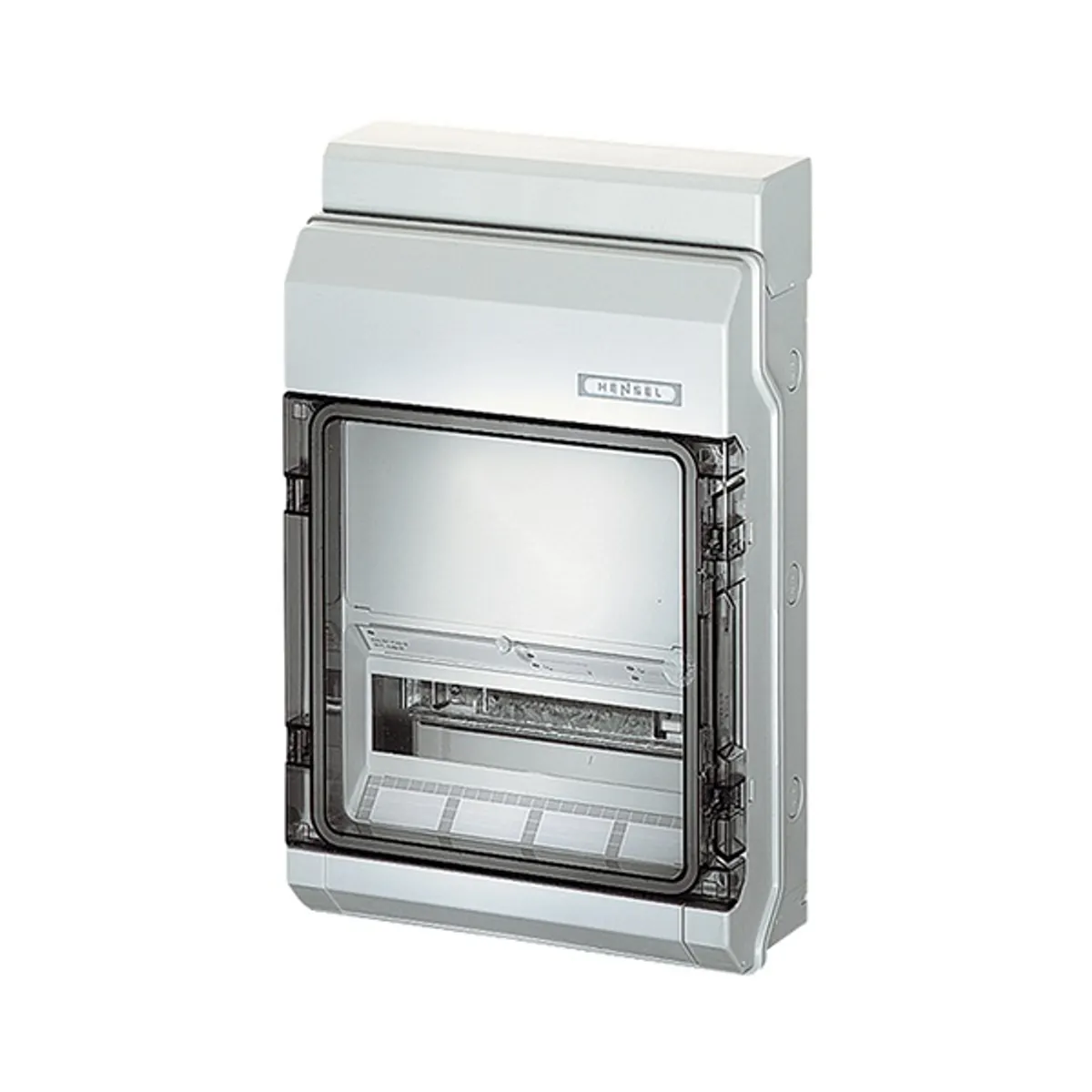 HENSEL 6100430 Kisautomata doboz IP65 polisztriol szürke falon kívüli 12 egység soronként 1 ajtó műanyag #1