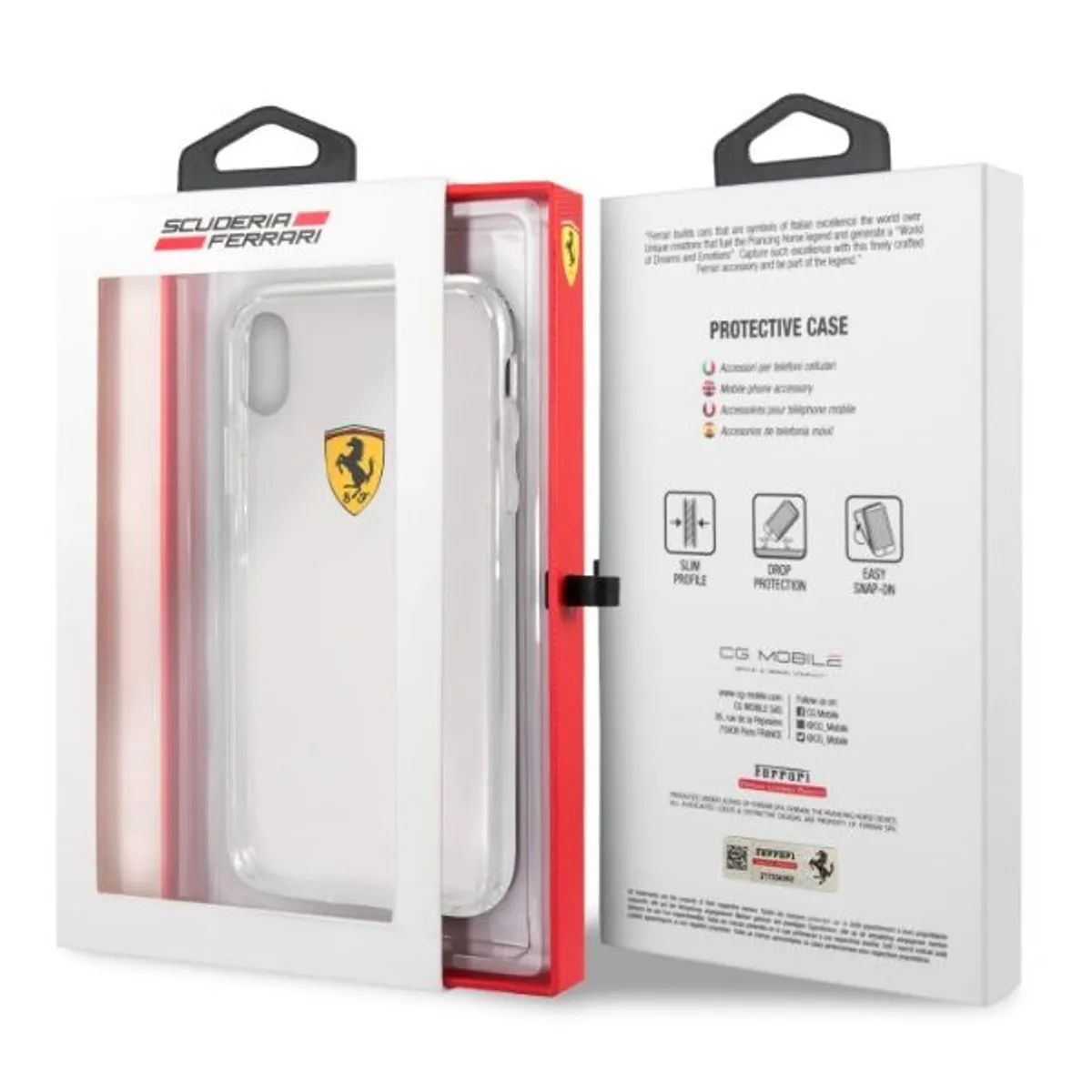 Ferrari FESTRHCPI61TR iPhone XR tok Átlátszó Apple 6,1" #3