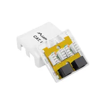 LANBERG OU6-0002-W 2xRJ45 CAT.6 UTP falon kívüli aljzat felületre szerelhető fehér #2