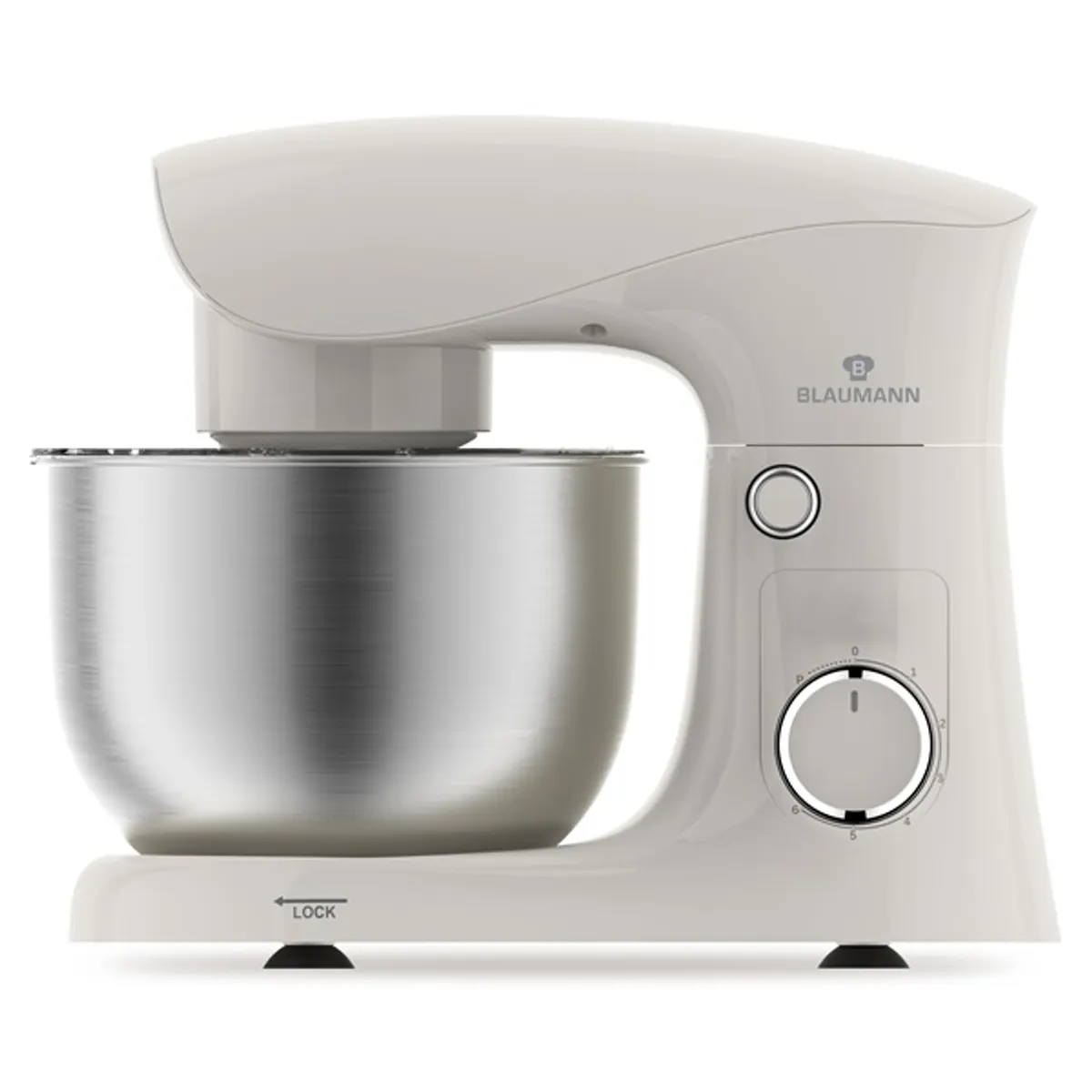 Blaumann BL-9017 bolygóforgásos robotgép 1500 W 4 L krém-ezüst rozsdamentes acél edény, 6 sebességfokozat, impulzus #2