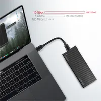 Axagon EEM2-GTR M.2 NVMe külső ház USB-C 3.2 Gen2 fekete #6