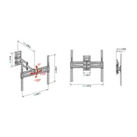 Meliconi 580469 Flatstyle FDR 400 Fast Block 40"- 65" fali TV konzol #8
