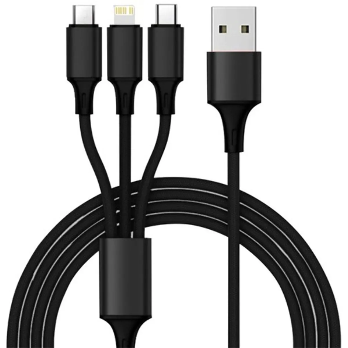 Izoxis 19907 autós töltő 4x usb a szivargyújtó univerzalis Apple kompatibilis usb c, lightning és micro-usb kábel 115 cm #5